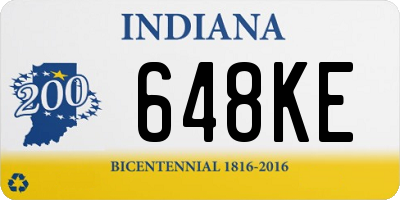 IN license plate 648KE