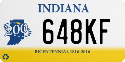 IN license plate 648KF