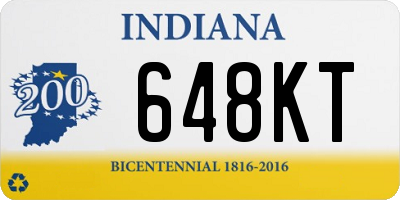 IN license plate 648KT