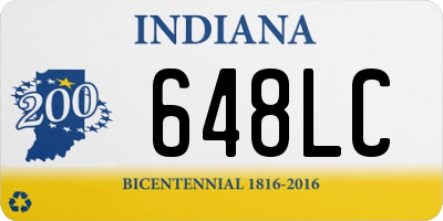 IN license plate 648LC