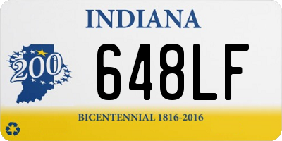 IN license plate 648LF