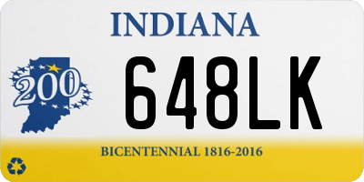 IN license plate 648LK