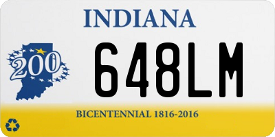 IN license plate 648LM