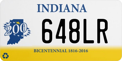 IN license plate 648LR