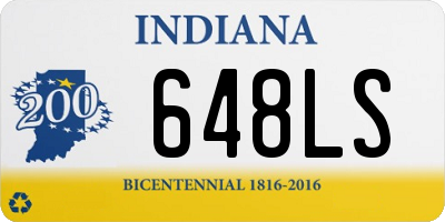 IN license plate 648LS