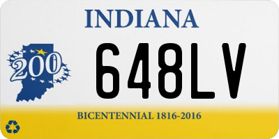 IN license plate 648LV