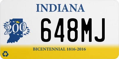 IN license plate 648MJ