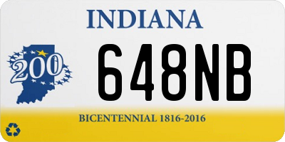 IN license plate 648NB