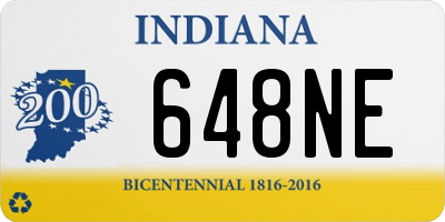 IN license plate 648NE