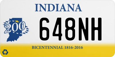 IN license plate 648NH