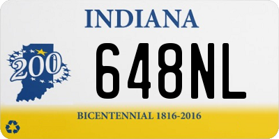 IN license plate 648NL