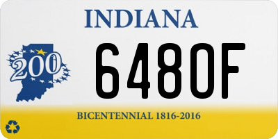 IN license plate 648OF