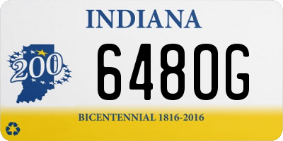 IN license plate 648OG