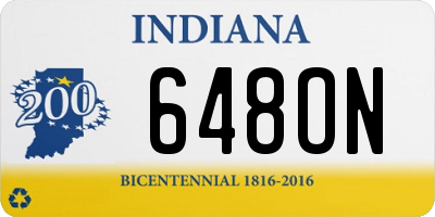 IN license plate 648ON