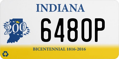 IN license plate 648OP