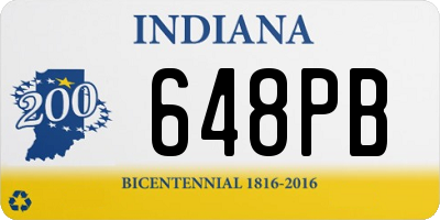 IN license plate 648PB