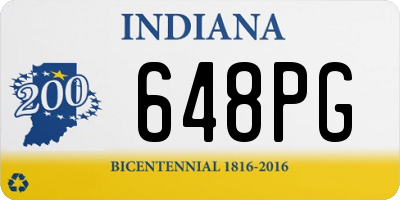 IN license plate 648PG