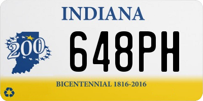 IN license plate 648PH