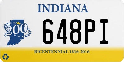 IN license plate 648PI