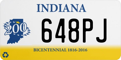 IN license plate 648PJ