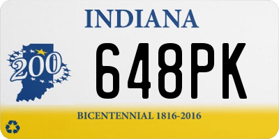 IN license plate 648PK