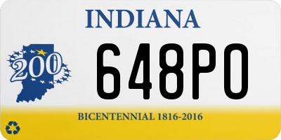 IN license plate 648PO