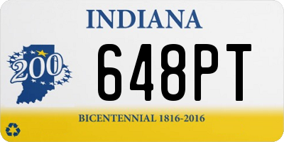 IN license plate 648PT