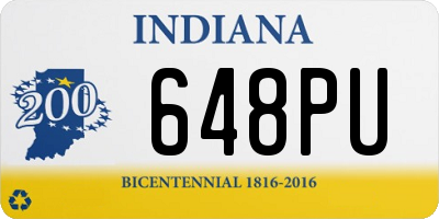 IN license plate 648PU