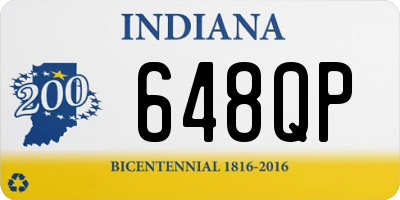 IN license plate 648QP