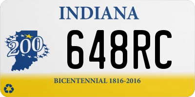 IN license plate 648RC