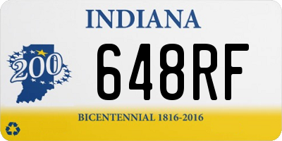 IN license plate 648RF