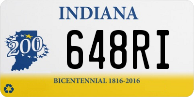 IN license plate 648RI