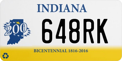 IN license plate 648RK