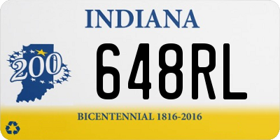 IN license plate 648RL