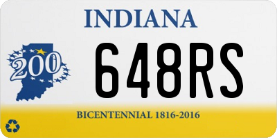 IN license plate 648RS