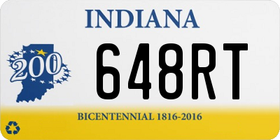 IN license plate 648RT