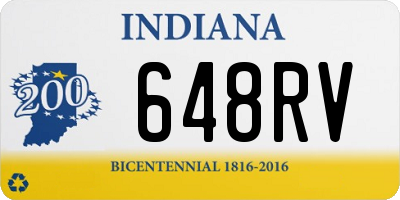 IN license plate 648RV