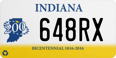 IN license plate 648RX