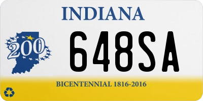 IN license plate 648SA