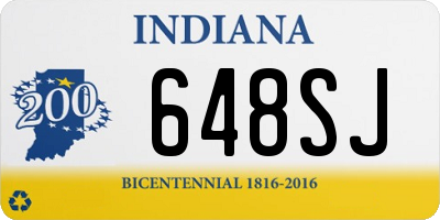 IN license plate 648SJ