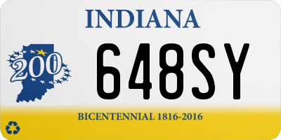 IN license plate 648SY