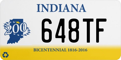 IN license plate 648TF