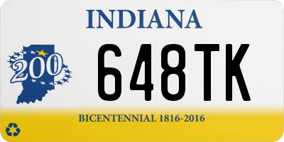 IN license plate 648TK