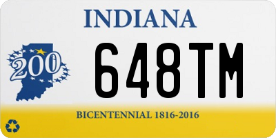 IN license plate 648TM