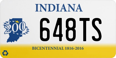 IN license plate 648TS