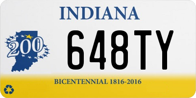 IN license plate 648TY