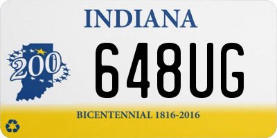 IN license plate 648UG