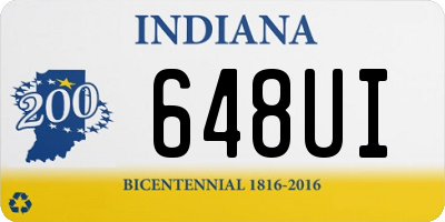 IN license plate 648UI