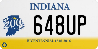 IN license plate 648UP