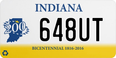 IN license plate 648UT